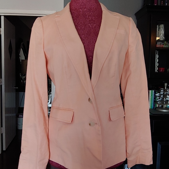 Banana Republic Peach Linen Blazer - Picture 2 of 2
